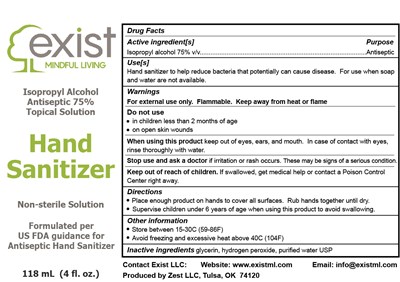 118 mL Label (Hand Sanitzer Label 4oz V1)
